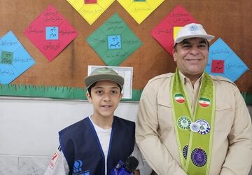 حضور مسئولان سازمان دانش آموزی در دبیرستان باقرالعلوم 
