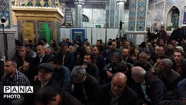 اجتماع بزرگ مردم نیشابور در پی محکومیت حمله رژیم صهیونسیتی و آمریکای جنایتکار به ایران 