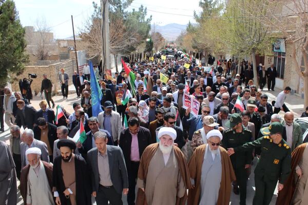 راهپیمایی روزجهانی قدس در شهر درق