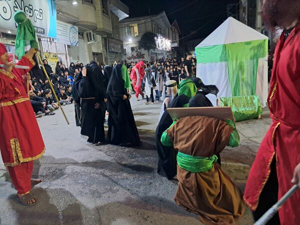 آیین خیمه سوزان در مسجد ابوالفضل قائمشهر