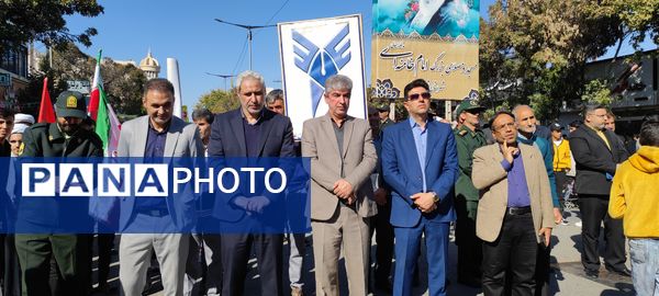 برپایی راهپیمایی باشکوه ۱۳ آبان در شهرستان شیروان