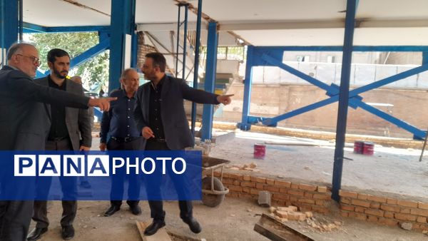 بازدید مدیرکل نوسازی توسعه و تجهیز مدارس استان تهران از پروژه‌های مدارس شهرستان اسلامشهر