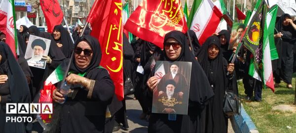 گچساران در سوگ؛ تشییع نمادین رهبر شهید از مصلی امام خمینی(ره) تا میدان امام