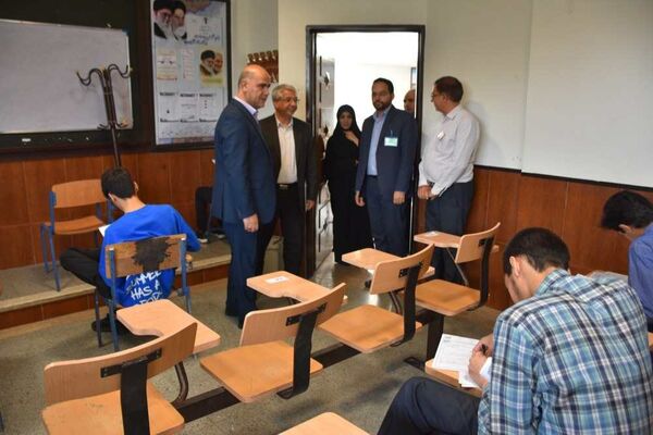 بازدید معاون مرکز ارزشیابی و تضمین کیفیت وزارت آموزش و پرورش از حوزه‌ آزمون و مرکز تصحیح اوراق آزمون نهایی ناحیه یک مشهد 