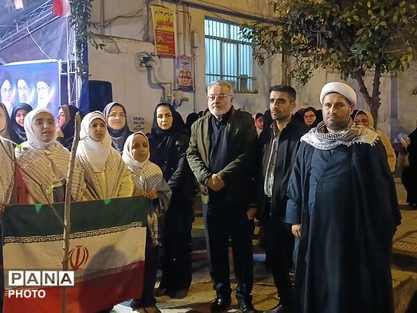 نهمین شب از خدمت‌رسانی اداره آموزش و پرورش کردکوی قالب موکب مردمی