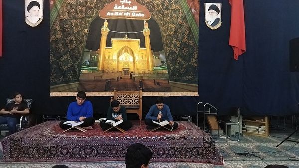 دم دمای اذان و قرائت آیاتی چند از قرآن 