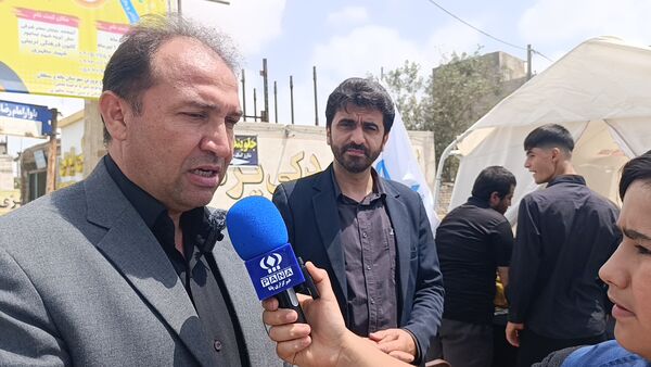 برپایی موکب توسط دانش‌آموزان در آشخانه