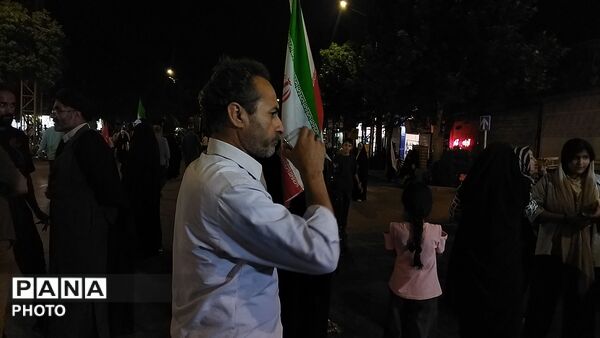 موکب شهدای روستای آهوان در نود و دومین شب از اجتماعات مردمی 