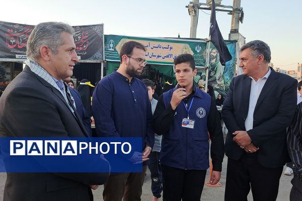 بازدید قائم مقام سازمان دانش‌آموزی کشور از مواکب استان کرمانشاه 