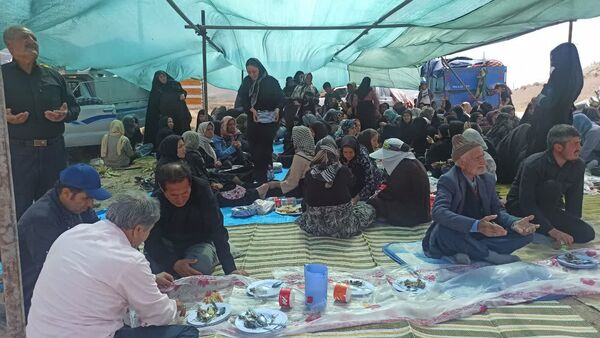 پیاده‌روی هیات روستای زرد تا امام زاده روستای کاستان
