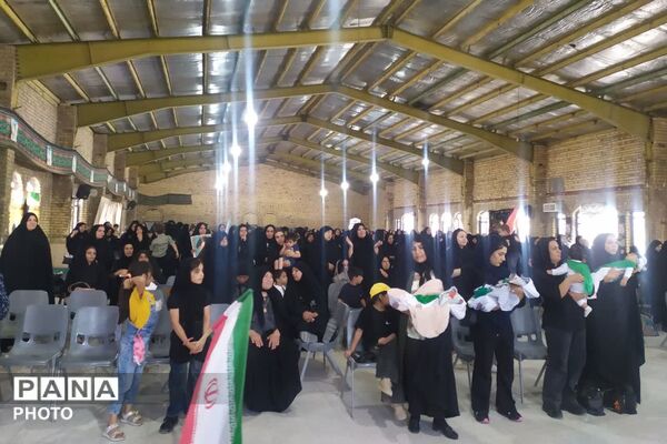 طنین لالایی عاشورایی در همایش شیرخوارگان حسینی شهر لپویی