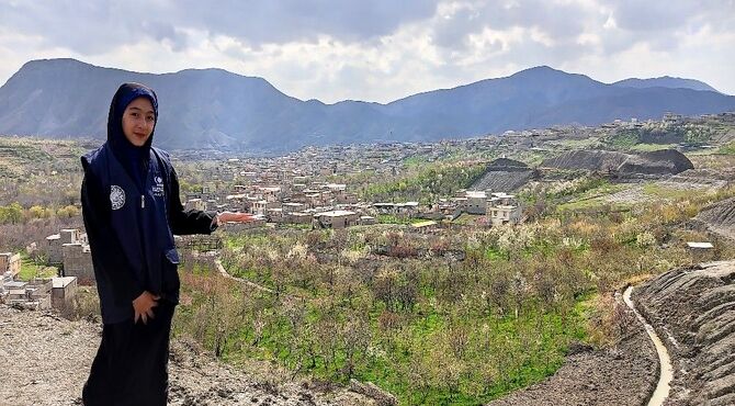 حال هوای شهر بار نیشابور بعد از بارش باران 