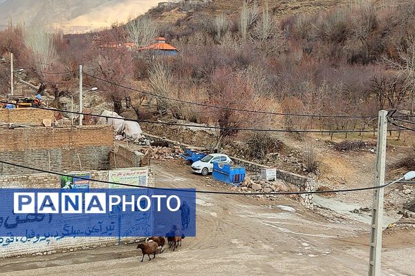 حال هوای شهر زیبای بار بعد از اولین بارش باران زمستانی