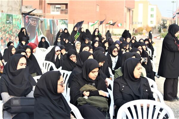 مراسم دومین سالگرد خاکسپاری شهید گمنام آموزشکده فنی دختران قم