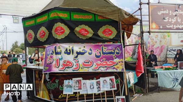 حضور مسئولان در کنار خادمان نوجوان موکب اربعین