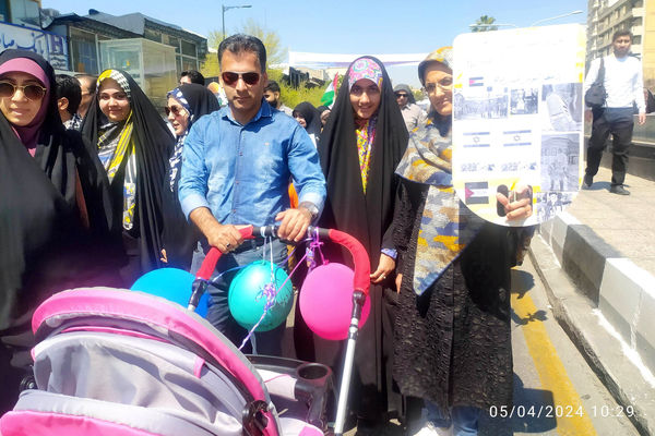 همه مردم شیراز فریاد حمایت از فلسطین سر دادند