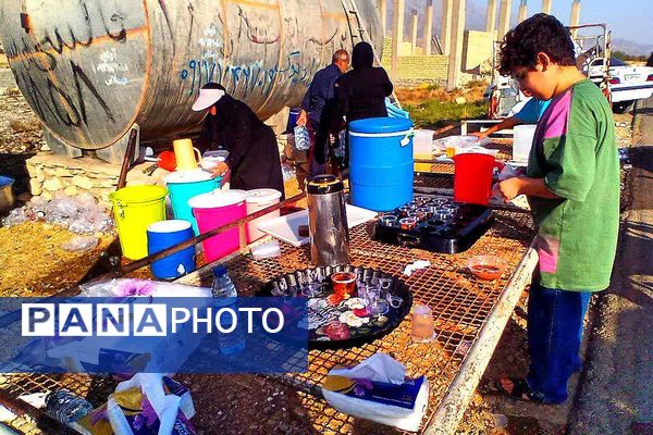 پذیرایی موکب‌ها از جاماندگان اربعین حسینی در شهرستان باشت