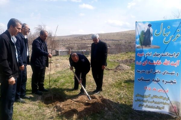 شهرستان اسکو، میثاق سبز با شهدا؛ ۴۰نهال، یادگار اربعین عشق و ایثار