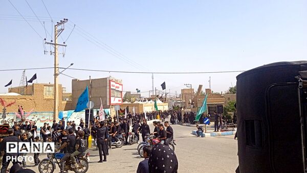 نخل گردانی در روستای فدافن،تاسوعایی به یادگار از کربلا 
