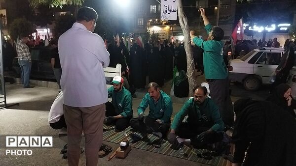 موکب واکس صلواتی روستای کفکی در اجتماعات مردمی بلوار فضل نیشابور 