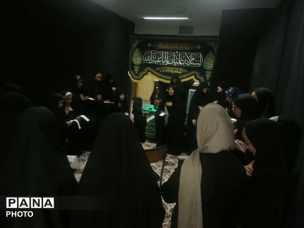 مراسم هفتمین شب عزاداری اباعبدالله الحسین در کانون عاطفه کاشمر