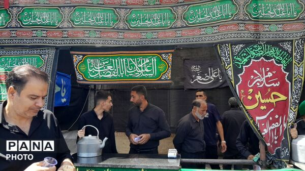 گذری بر موکب مسجد ولیعصر در پیاده روی جاماندگان اربعین حسینی نیشابور