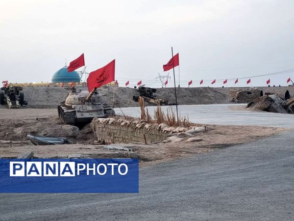 حضور دانش‌آموزان دبیرستان شهیده معصومه قزوینی در اردوی راهیان نور جنوب