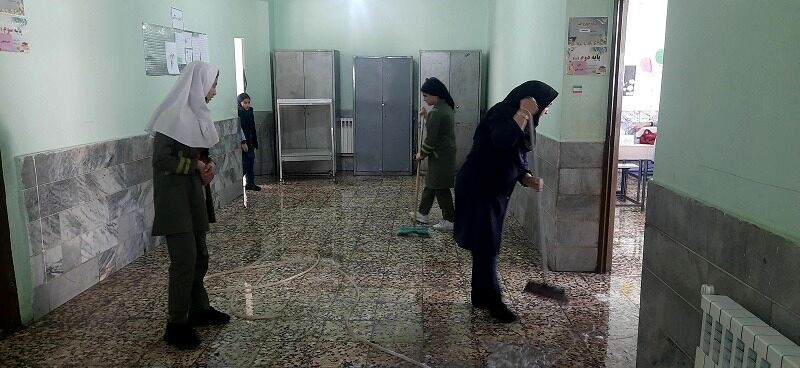 پویش پاکداشت بهاری در مدرسه شهید خاقانی شهرستان شیروان
