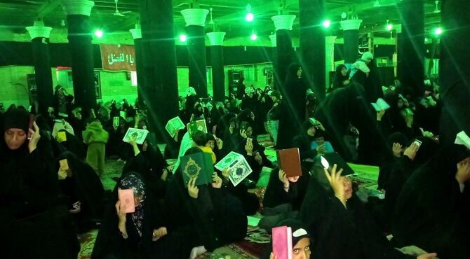 شب قدر در گلزار بین المللی کرمان
