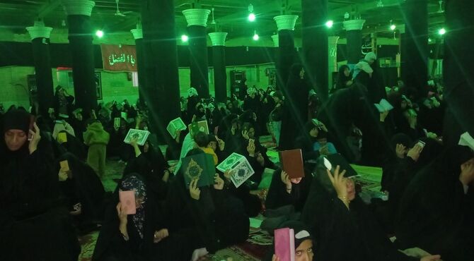 شب قدر در گلزار بین المللی کرمان
