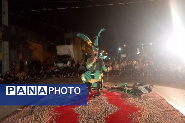 مراسم تعزیه خوانی شهادت حضرت عباس  در قیامدشت