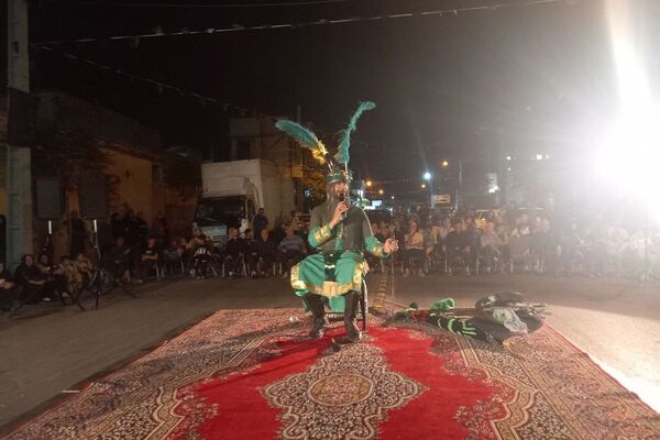 مراسم تعزیه خوانی شهادت حضرت عباس  در قیامدشت