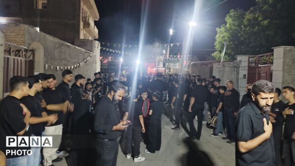 برگزاری آیین عزاداری حسینی در سامن