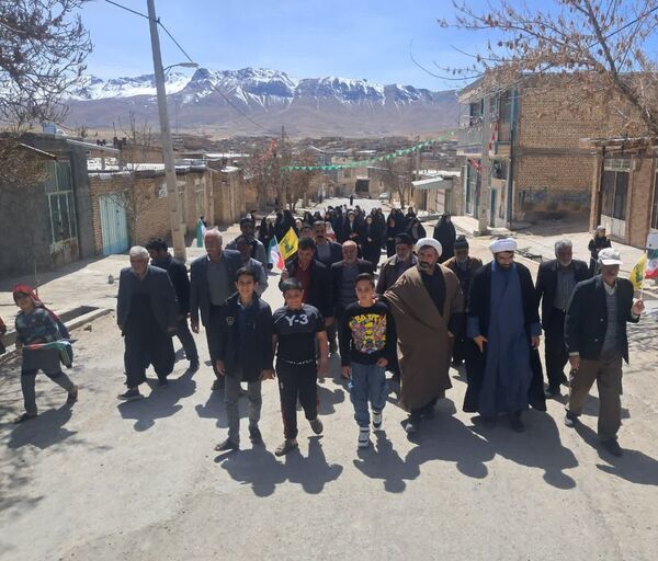 راهپیمایی روز قدس در روستای حیدری