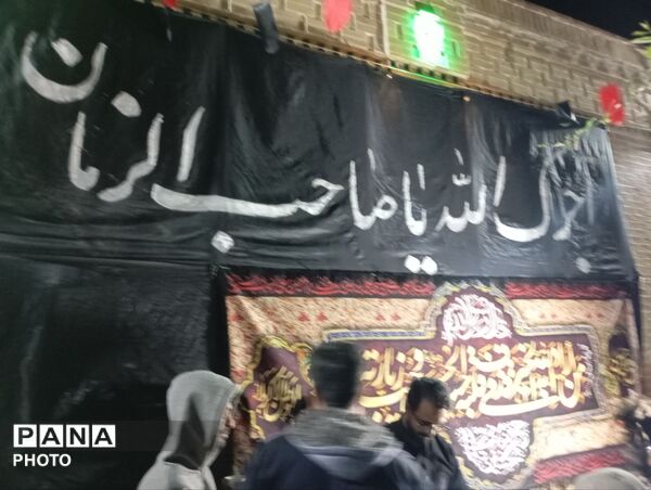 موکب چایخانه در شبهای تجمعات مردمی در نیشابور 