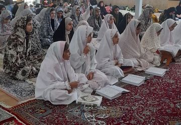 برگزاری آئین معنوی اعتکاف در بیرانشهر