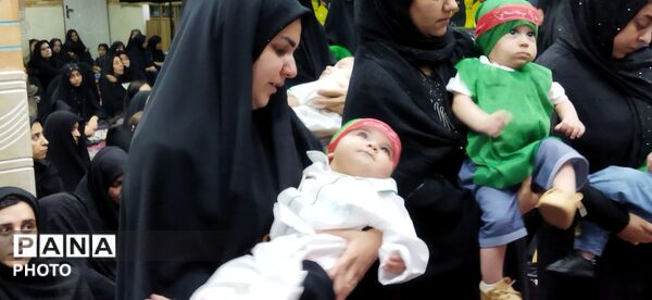 طنین لای‌لای مادران یکن‌آباد در سوگ کوچک‌ترین سرباز کربلا