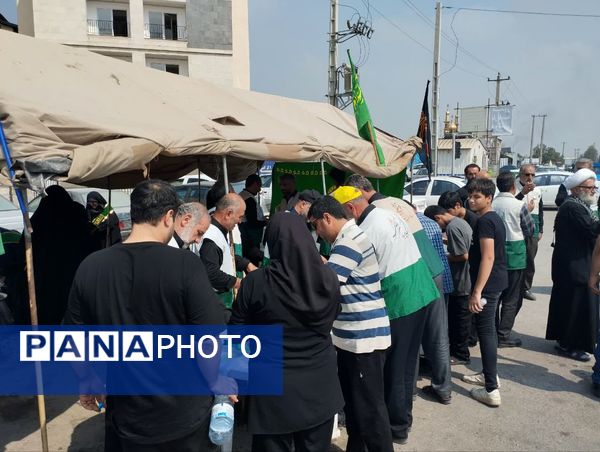 برپایی موکب امام رضا(ع) در میاندورود 