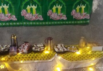 جشن میلاد امام علی(ع) در روستای کلوت میناب 
