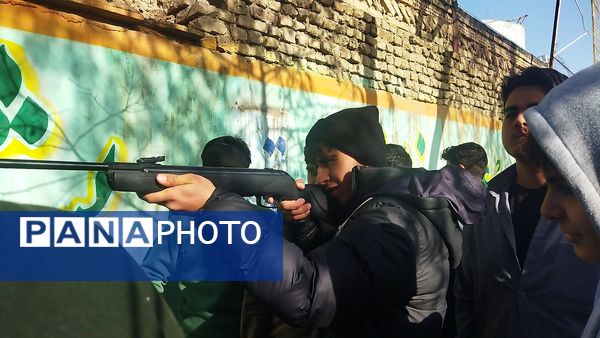 مسابقات تیراندازی یادواره شهدای امنیت دانش آموز نیشابوری 