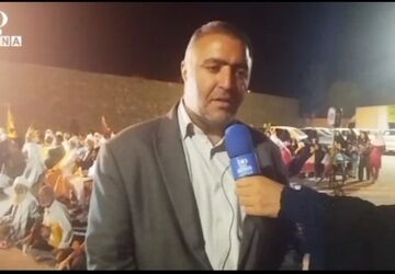 خروش شبانه دارالتقریب علیه استکبار، فورگ صحنه تجمع پرشور مردمی
