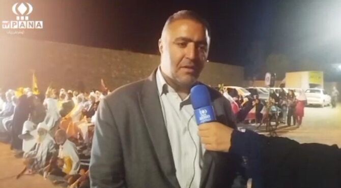 خروش شبانه دارالتقریب علیه استکبار، فورگ صحنه تجمع پرشور مردمی