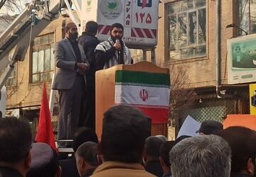 تجمع انتقام‌خواهی مردم شهرکرد به مناسبت شهادت رهبر معظم انقلاب