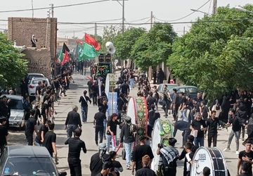 آیین سوگواری عاشورا در روستای ارغا خلیل‌آباد