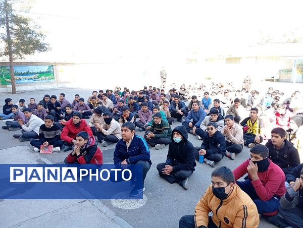 مراسم میلاد حضرت ابوالفضل(ع) در دبیرستان میثاق