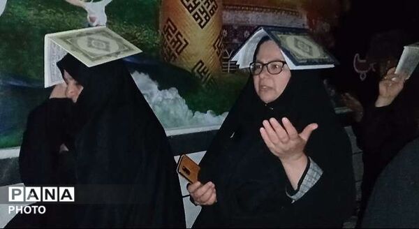 مراسم سومین شب قدر در روستای نقاب خلیل آباد