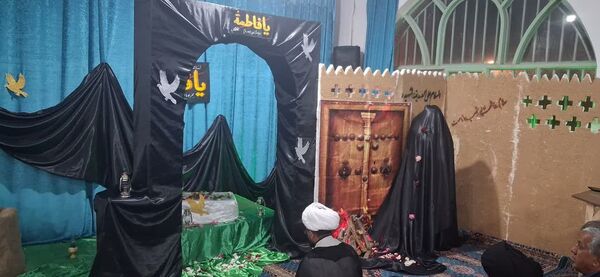 عزاداری دهه دوم فاطمیه با حضور شهید گمنام در دهستان شوراب صغیر  