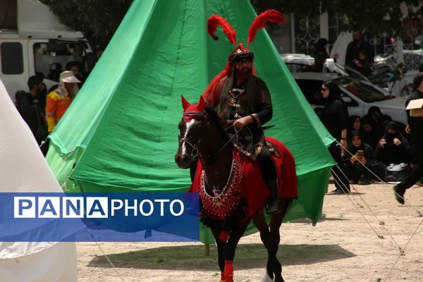 مراسم خیمه سوزی هیات «خیام الحسین» در قم