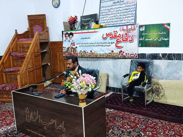 جلسه جهاد تبیین وحماسه های دوران دفاع مقدس در مساجد روستاها و شهرستان خلیل آباد 