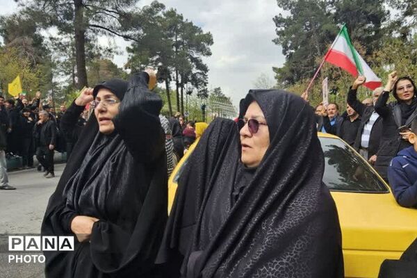 تشییع پیکر شهدا والامقام محله ۱۳ آبان ناحیه دو شهرری 